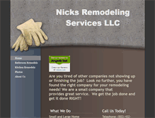 Tablet Screenshot of nicksremodeling.com